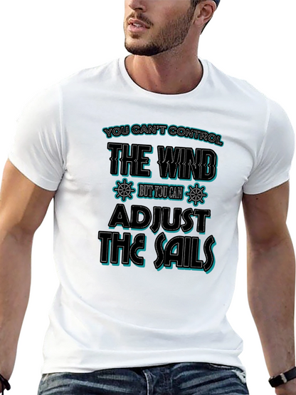Camiseta Negra con Diseño Náutico Inspirador