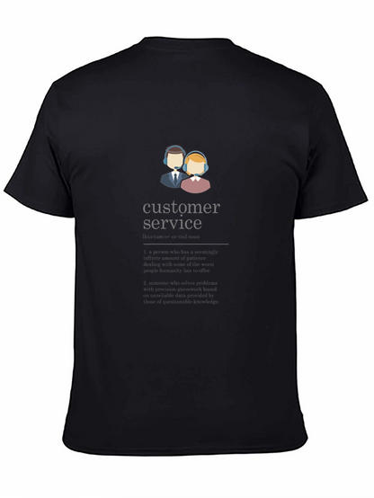 Camiseta Negra Unisex Customer Service
