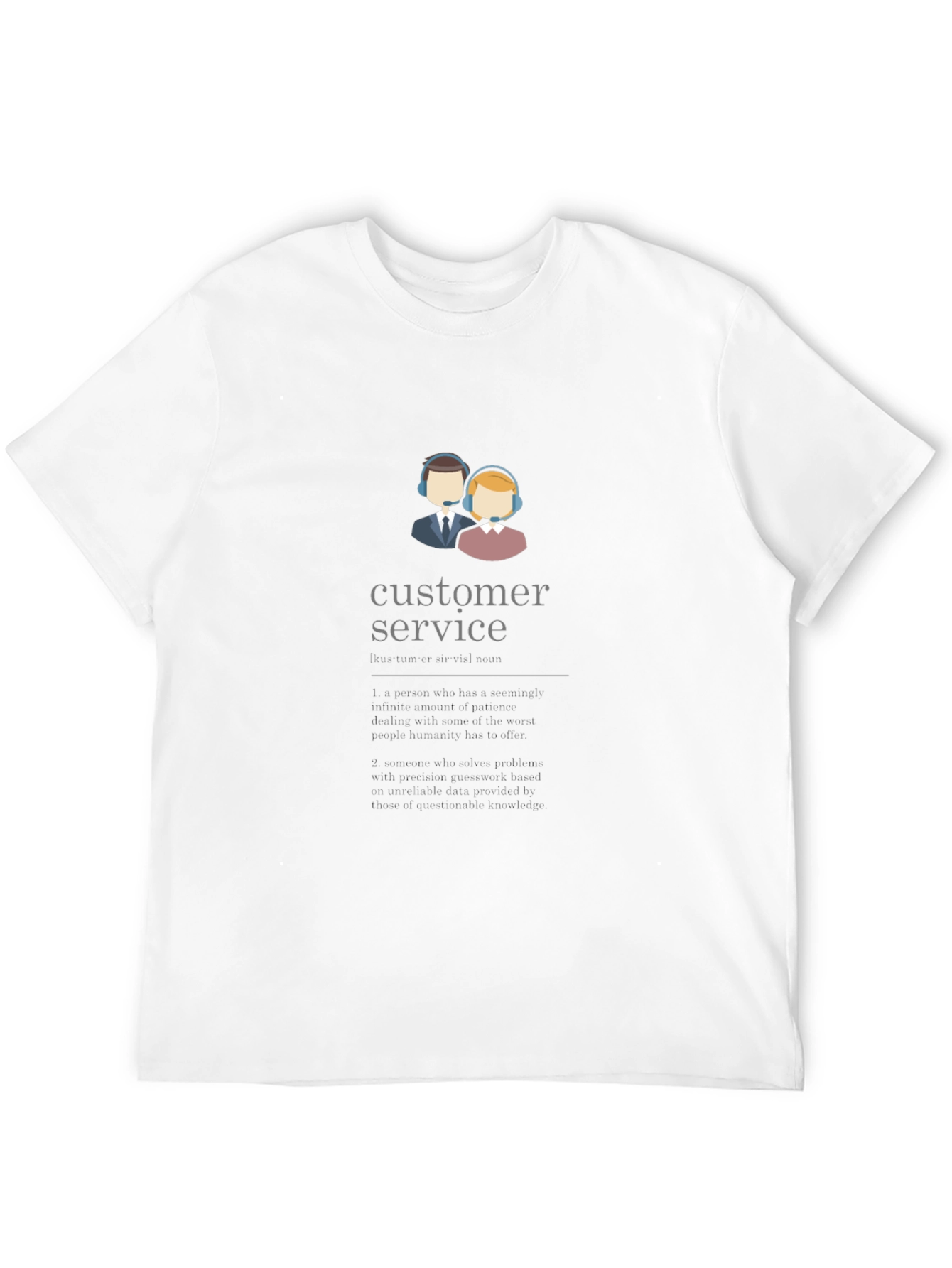 Camiseta Negra Unisex Customer Service