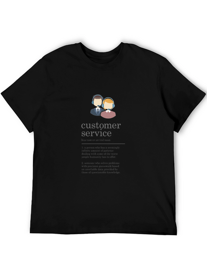 Camiseta Negra Unisex Customer Service