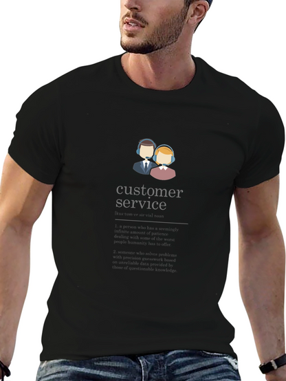 Camiseta Negra Unisex Customer Service
