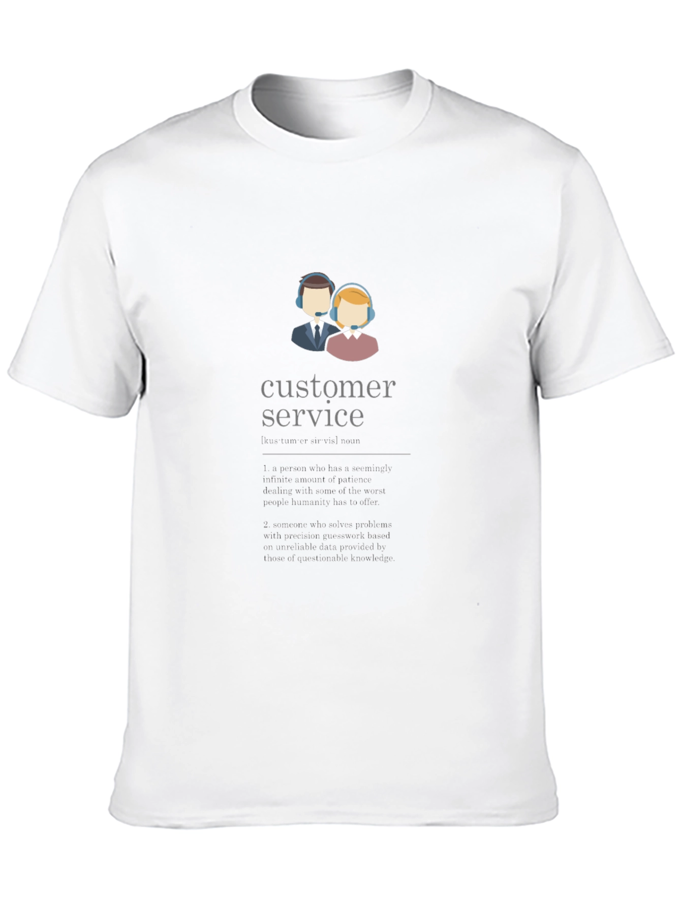 Camiseta Negra Unisex Customer Service