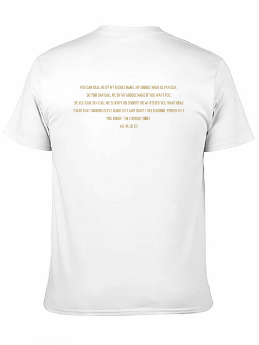 Camiseta Negra con Texto: Vanessa Vibes
