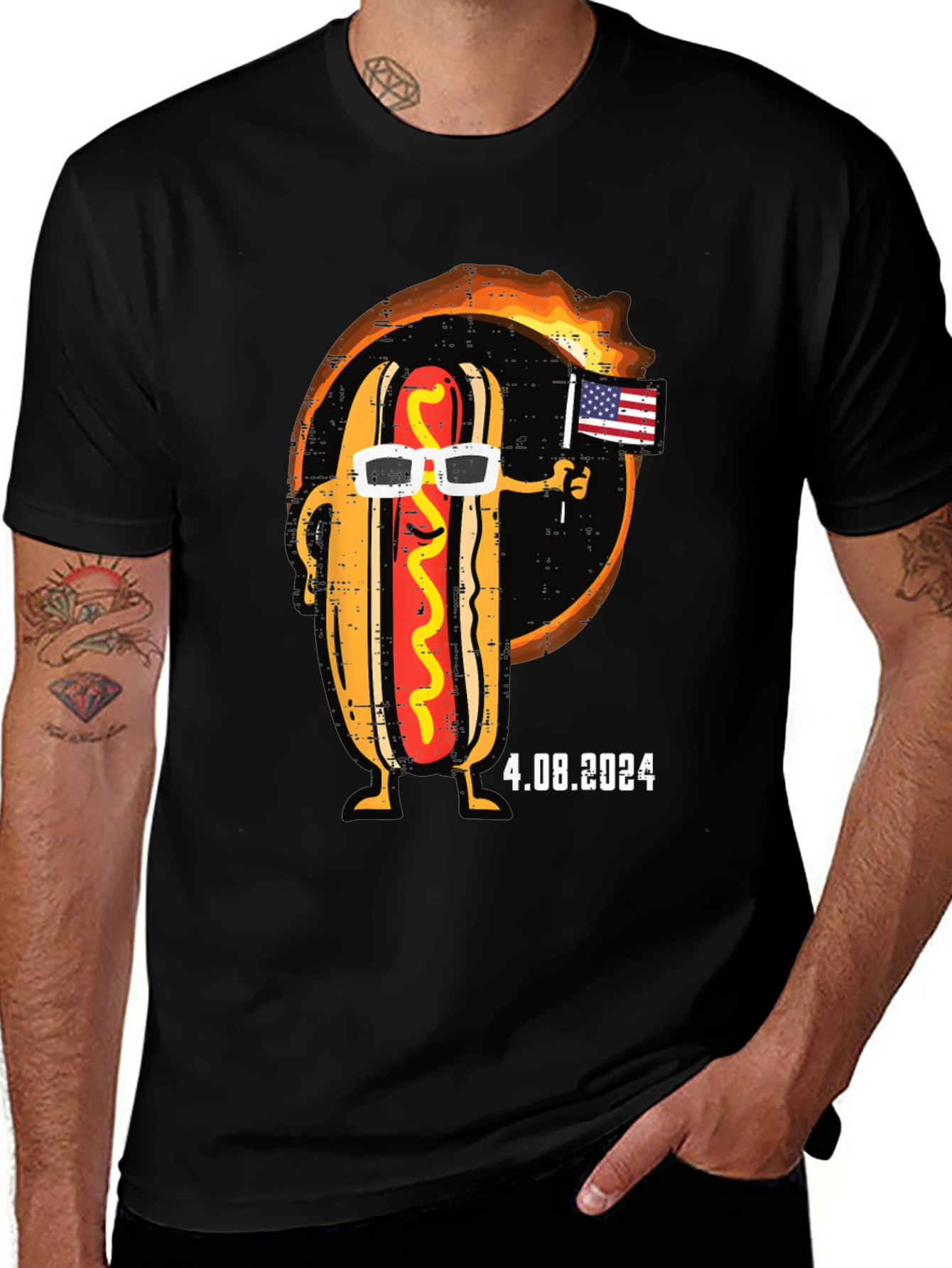 Camiseta Hot Dog Eclipse 2024