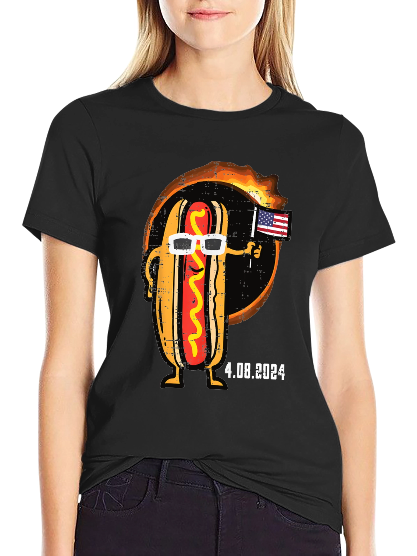 Camiseta Hot Dog Eclipse 2024