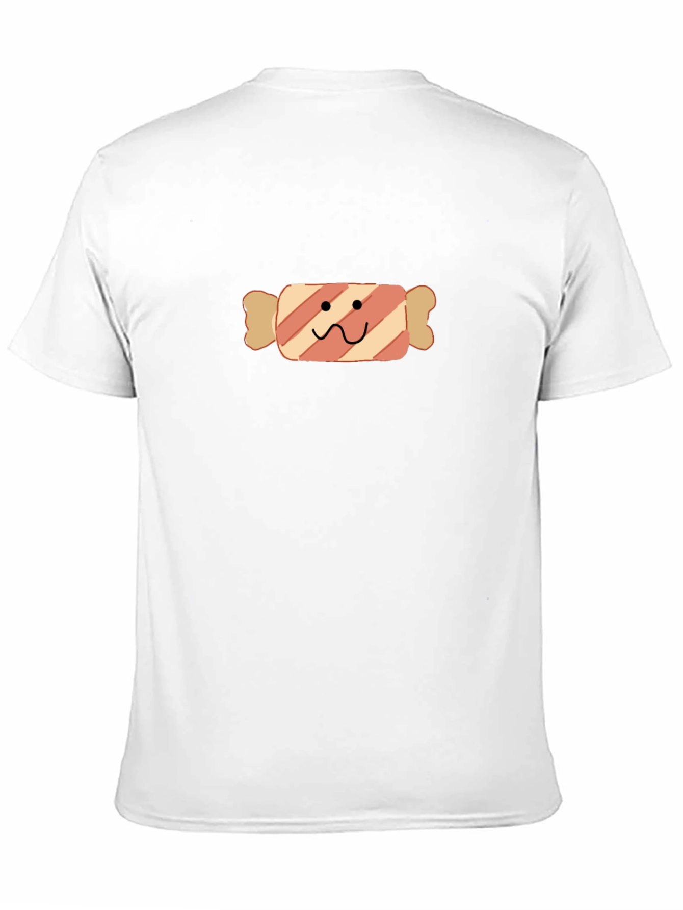 Camiseta Negra con Diseño de Caramelo Divertido