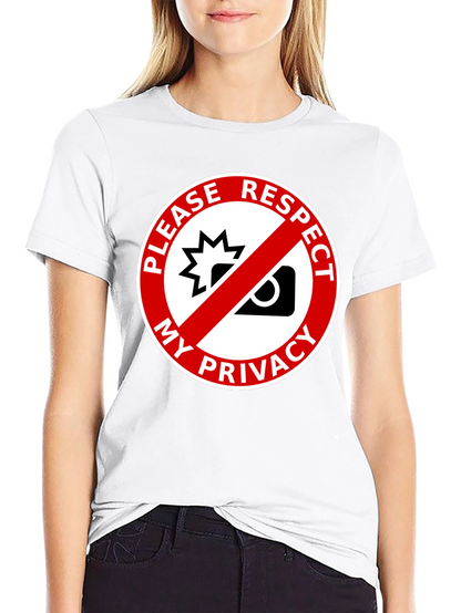 Camiseta Negra: ¡Respeta Mi Privacidad! Diseño Único