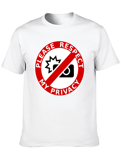 Camiseta Negra: ¡Respeta Mi Privacidad! Diseño Único