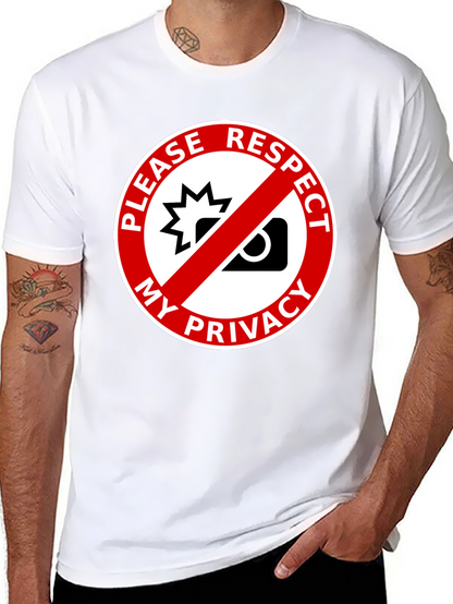 Camiseta Negra: ¡Respeta Mi Privacidad! Diseño Único