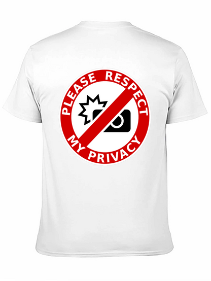 Camiseta Negra: ¡Respeta Mi Privacidad! Diseño Único