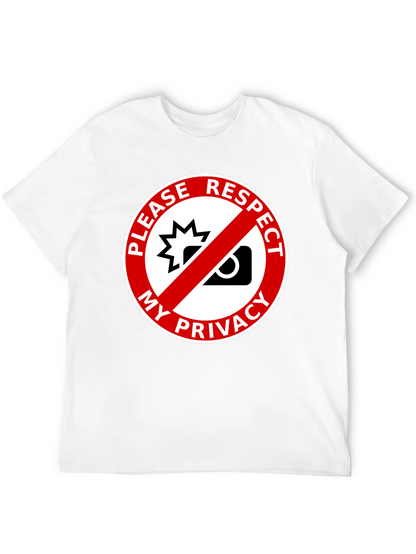 Camiseta Negra: ¡Respeta Mi Privacidad! Diseño Único