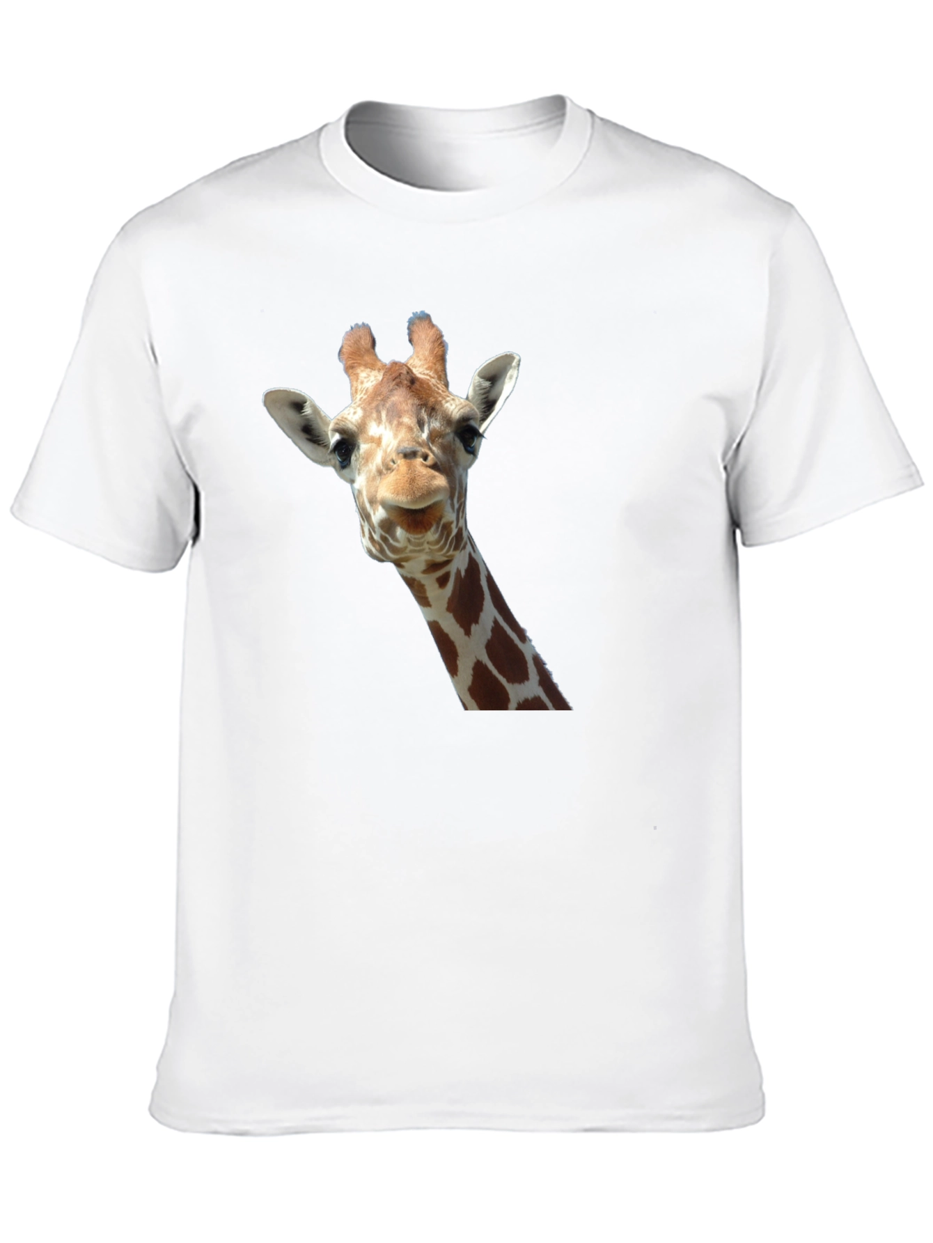 Camiseta Negra con Diseño de Jirafa