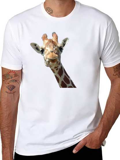 Camiseta Negra con Diseño de Jirafa