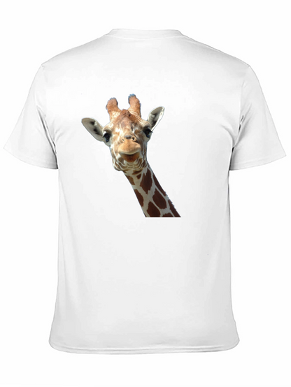 Camiseta Negra con Diseño de Jirafa