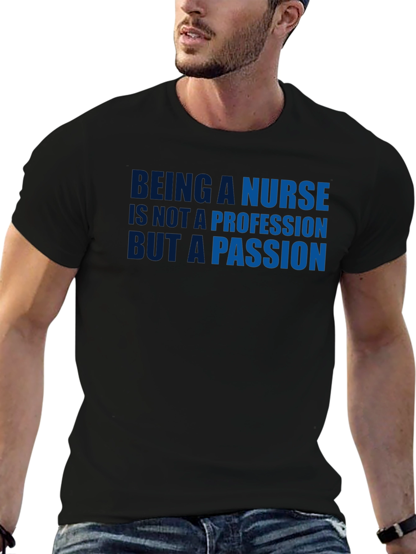 Camiseta Negra Pasión de Enfermera
