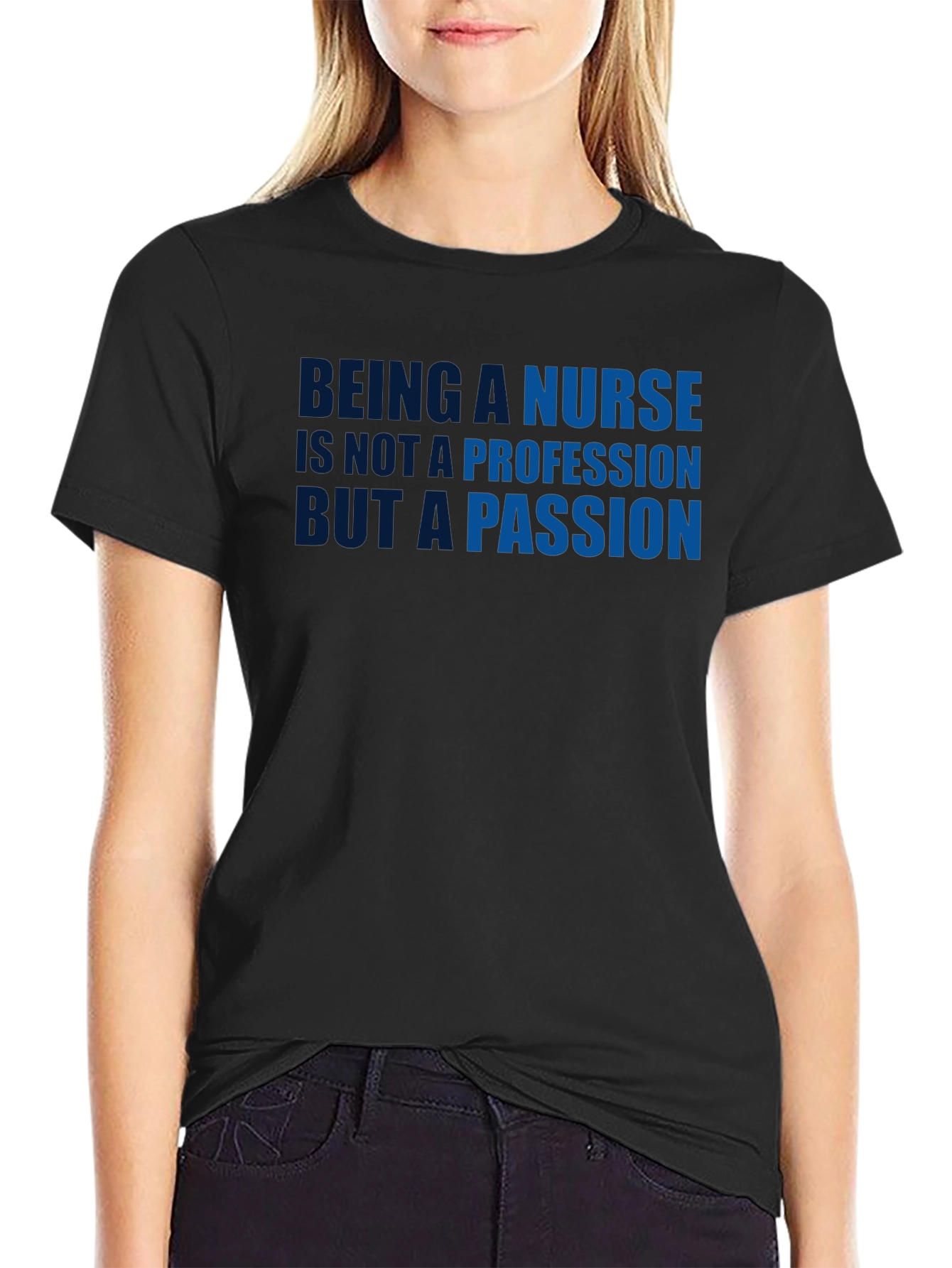 Camiseta Negra Pasión de Enfermera