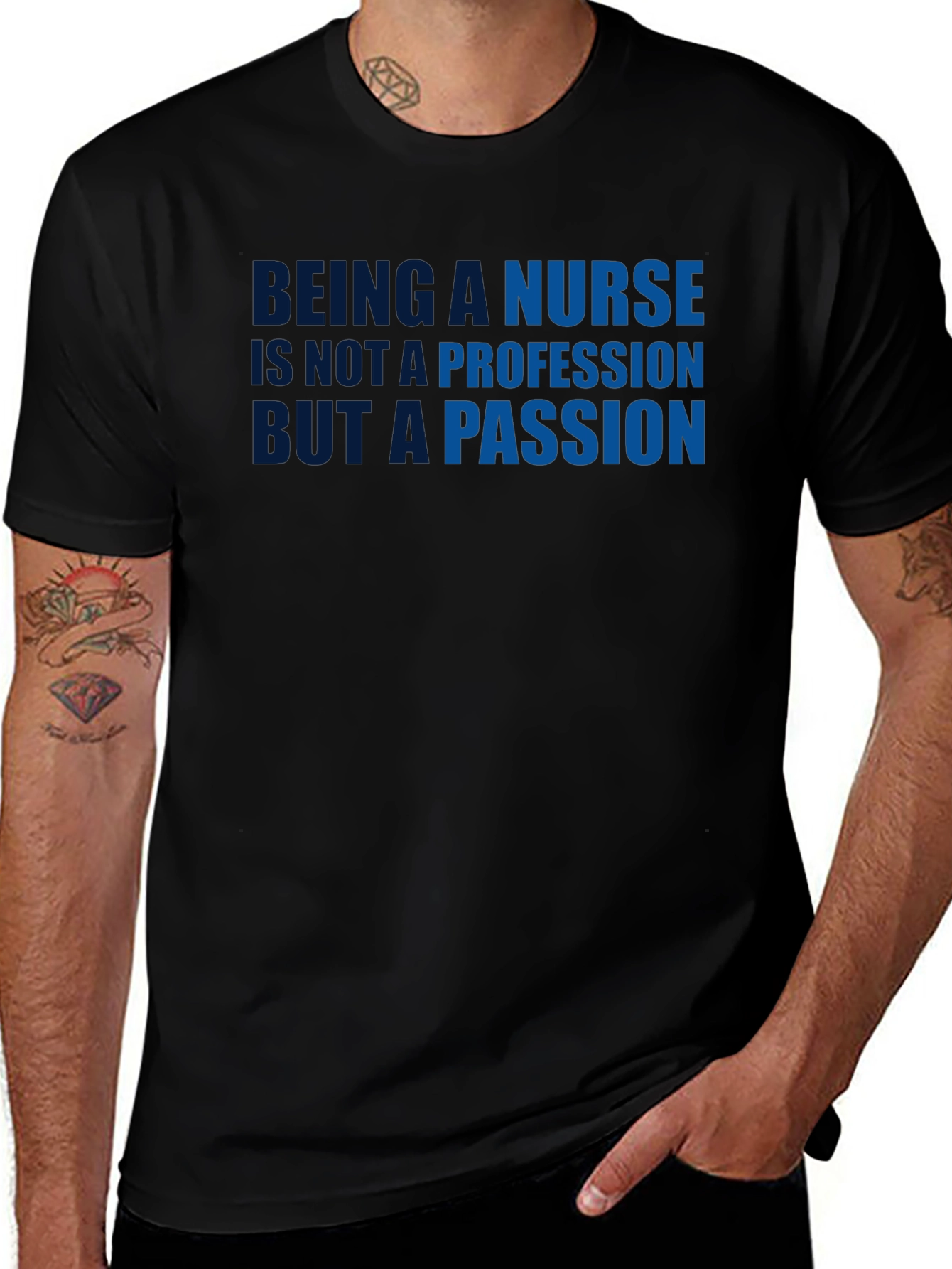 Camiseta Negra Pasión de Enfermera