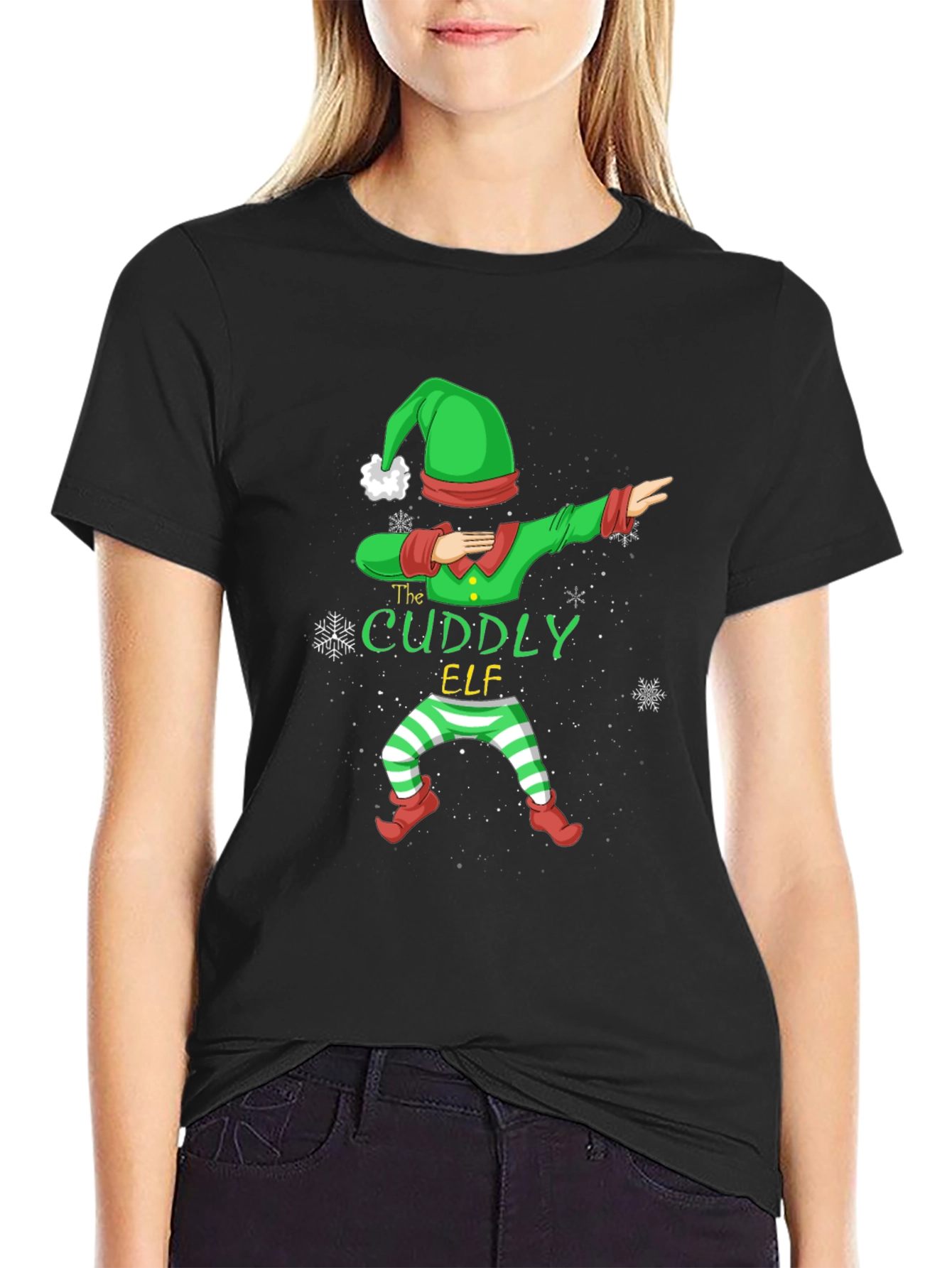 Camiseta Navideña Elfo Adorable
