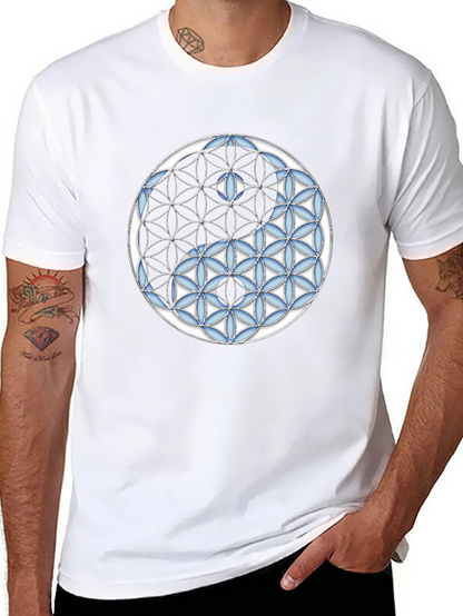 Camiseta Yin Yang Flor de la Vida Hombre