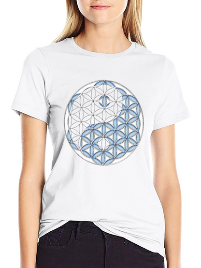 Camiseta Yin Yang Flor de la Vida Hombre