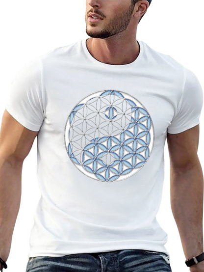 Camiseta Yin Yang Flor de la Vida Hombre