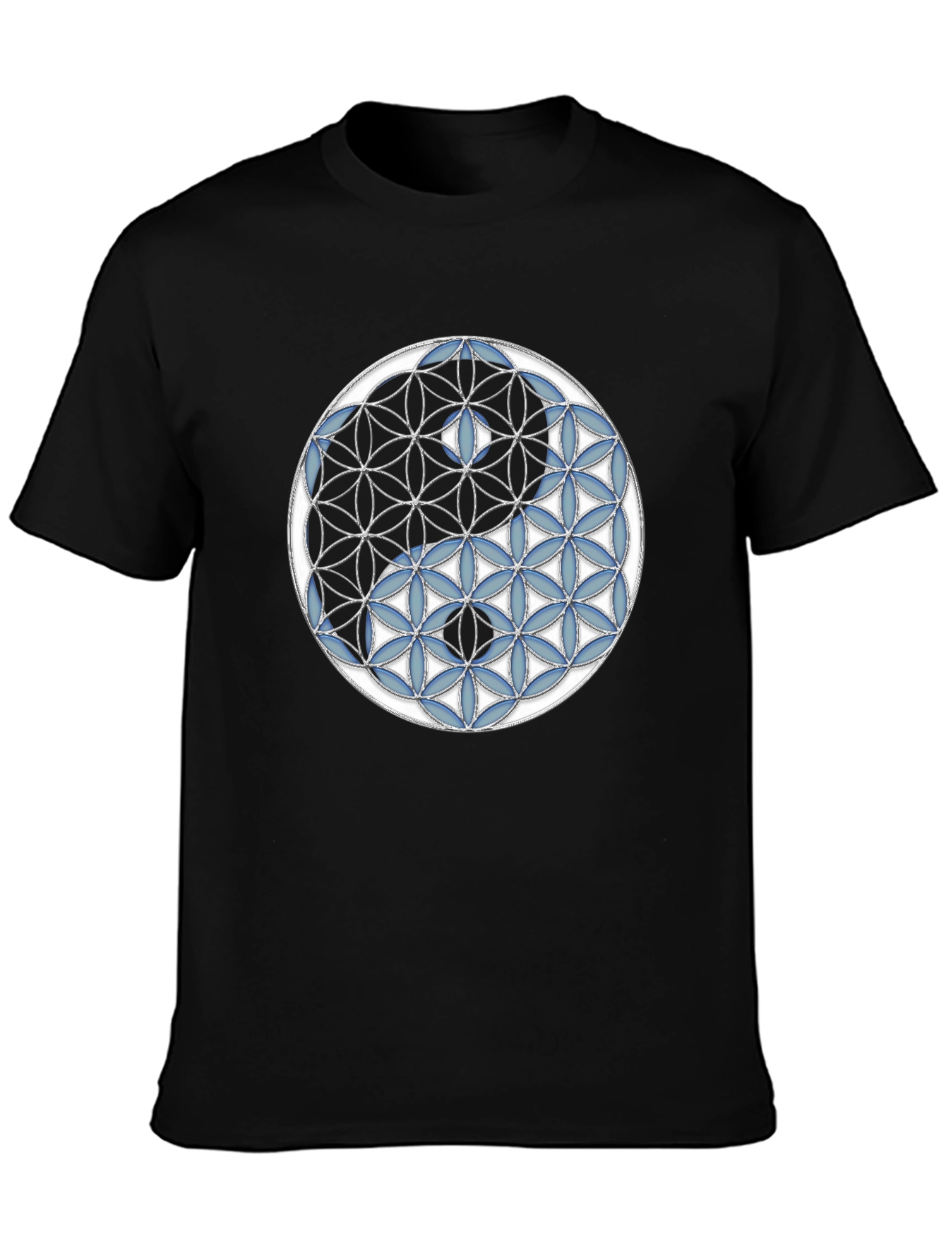 Camiseta Yin Yang Flor de la Vida Hombre