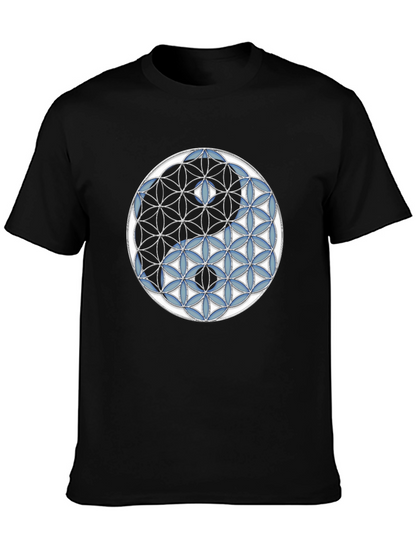 Camiseta Yin Yang Flor de la Vida Hombre