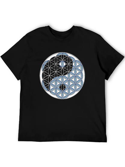 Camiseta Yin Yang Flor de la Vida Hombre