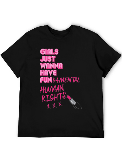 Camiseta Negra: Derechos Humanos Fundamentales para Chicas