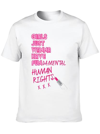 Camiseta Negra: Derechos Humanos Fundamentales para Chicas