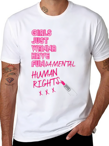 Camiseta Negra: Derechos Humanos Fundamentales para Chicas