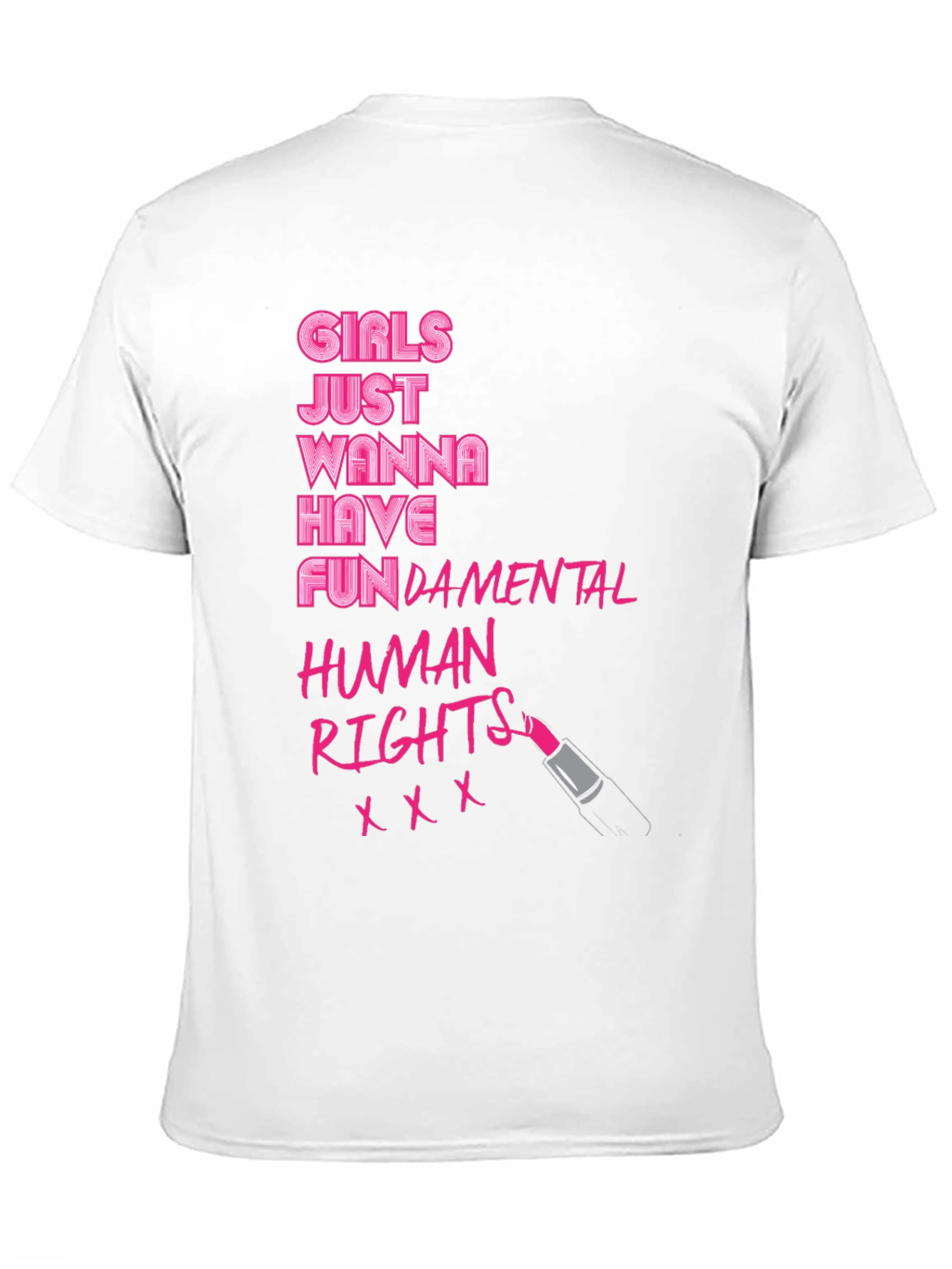 Camiseta Negra: Derechos Humanos Fundamentales para Chicas