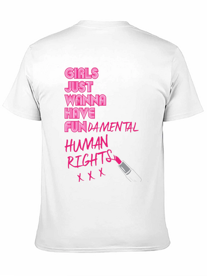 Camiseta Negra: Derechos Humanos Fundamentales para Chicas