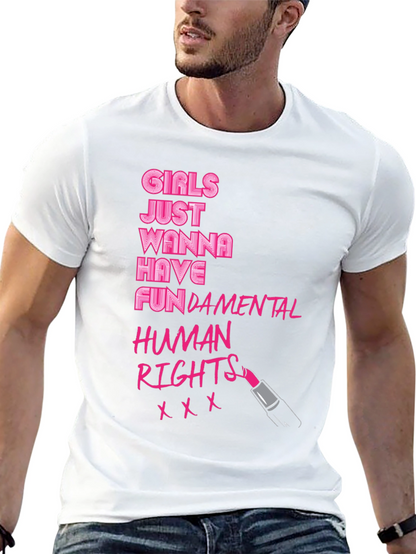 Camiseta Negra: Derechos Humanos Fundamentales para Chicas