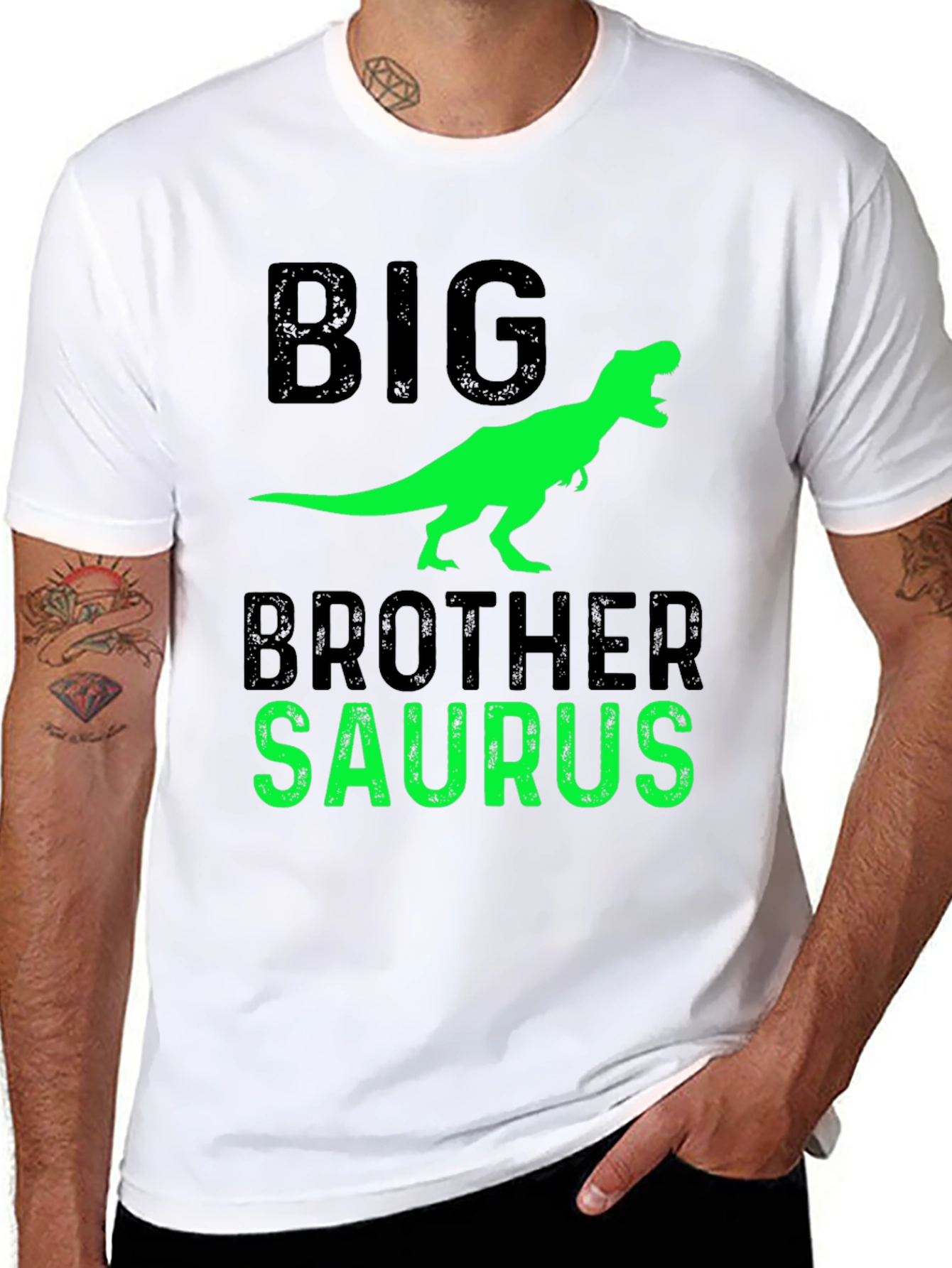 Camiseta Divertida Dinosaurio Hermano Mayor