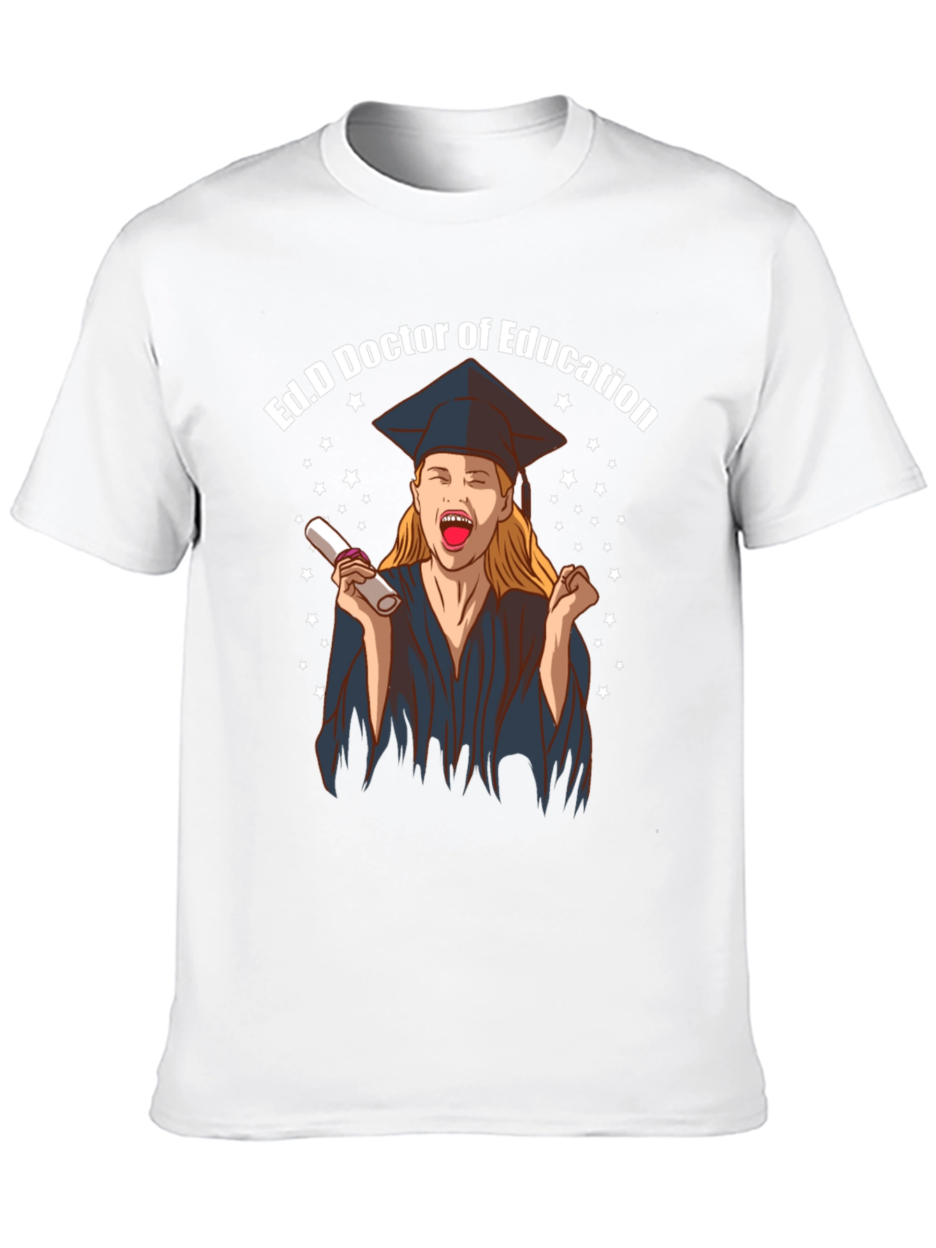 Camiseta Negra Ed.D Doctora en Educación Graduación