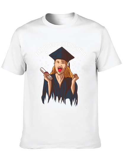Camiseta Negra Ed.D Doctora en Educación Graduación