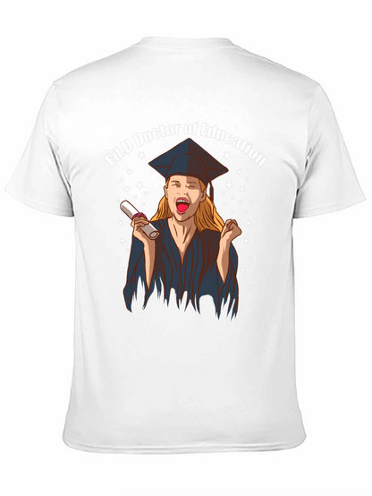 Camiseta Negra Ed.D Doctora en Educación Graduación
