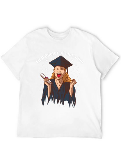 Camiseta Negra Ed.D Doctora en Educación Graduación
