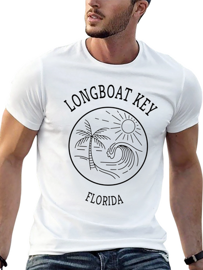 Camiseta Negra Longboat Key Florida