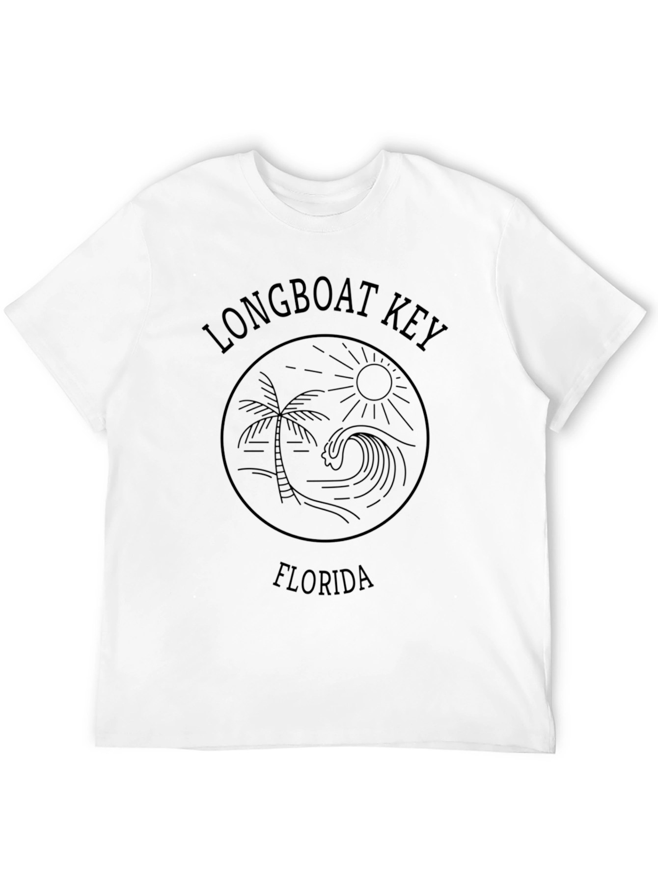 Camiseta Negra Longboat Key Florida
