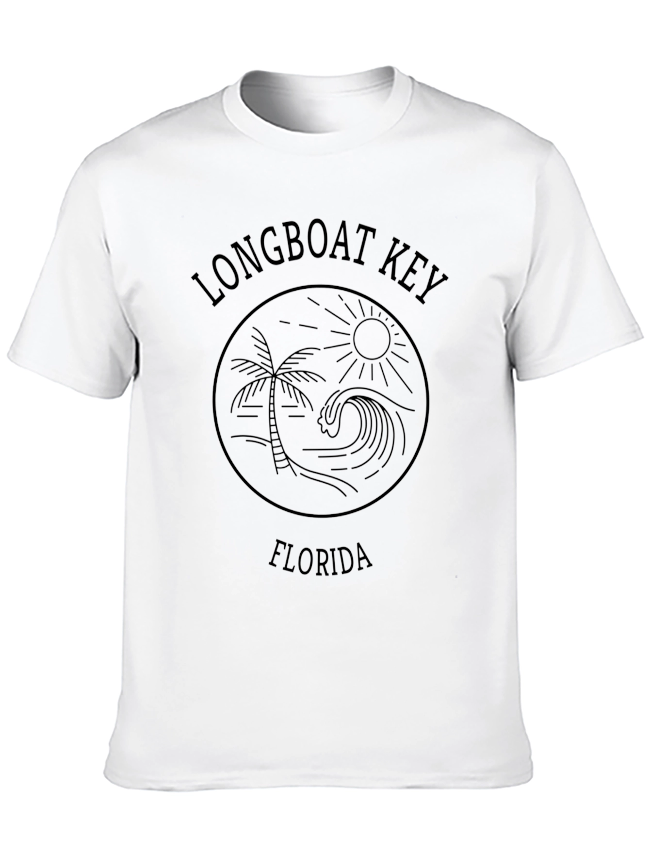 Camiseta Negra Longboat Key Florida