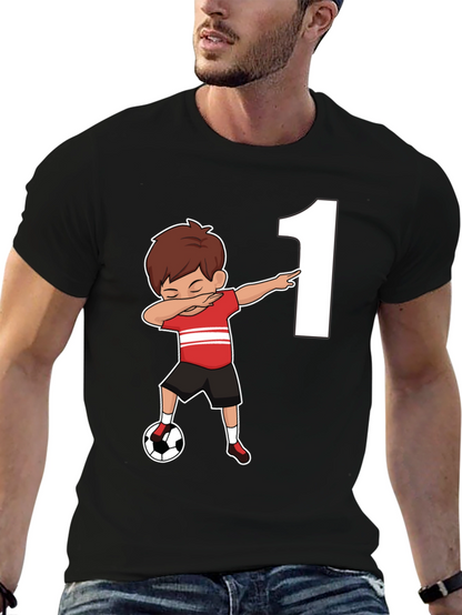 Camiseta Niño Fútbol Número 1 Cumpleaños