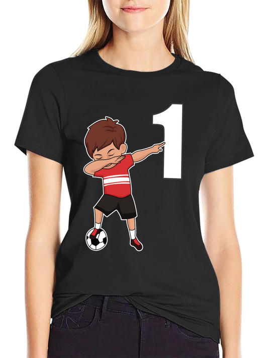 Camiseta Niño Fútbol Número 1 Cumpleaños