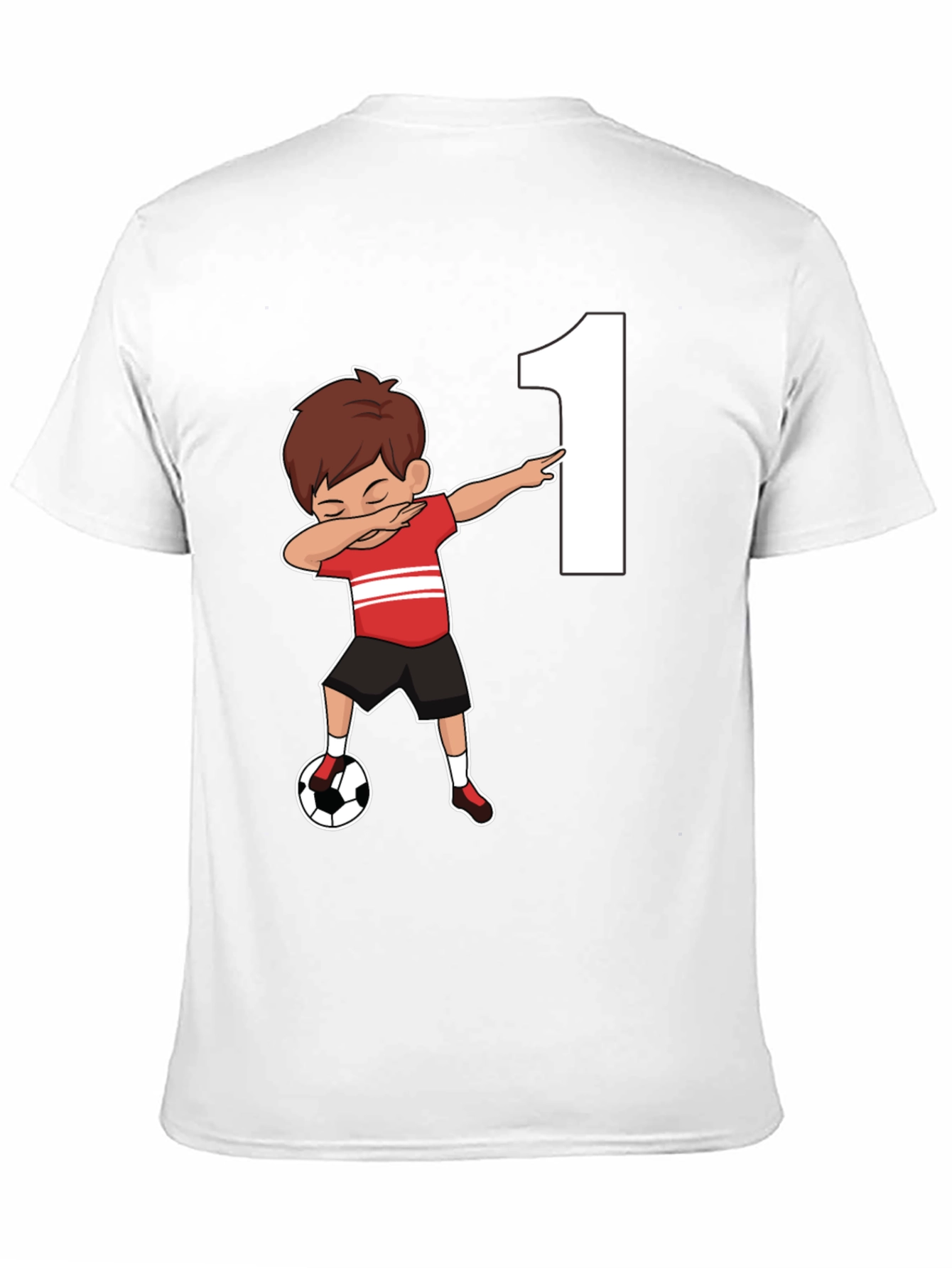 Camiseta Niño Fútbol Número 1 Cumpleaños
