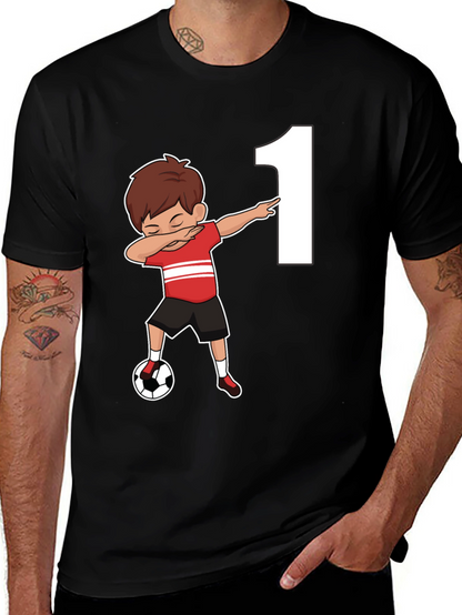 Camiseta Niño Fútbol Número 1 Cumpleaños