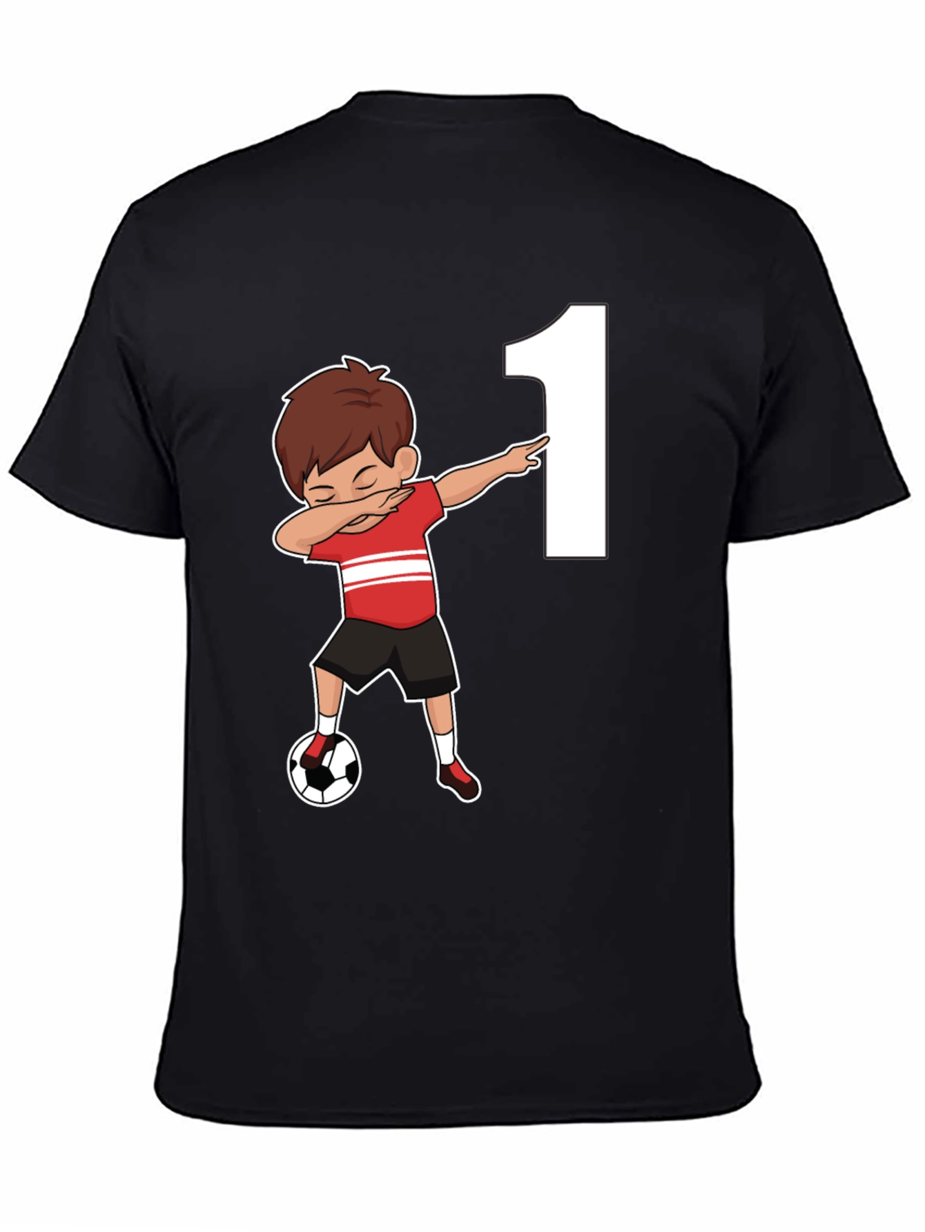 Camiseta Niño Fútbol Número 1 Cumpleaños