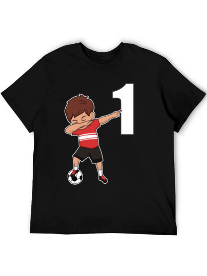 Camiseta Niño Fútbol Número 1 Cumpleaños