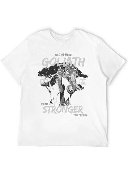 Camiseta Negra Goliath: Fuerte y Audaz