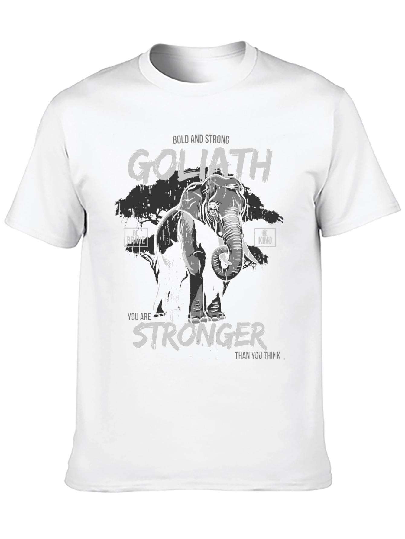 Camiseta Negra Goliath: Fuerte y Audaz